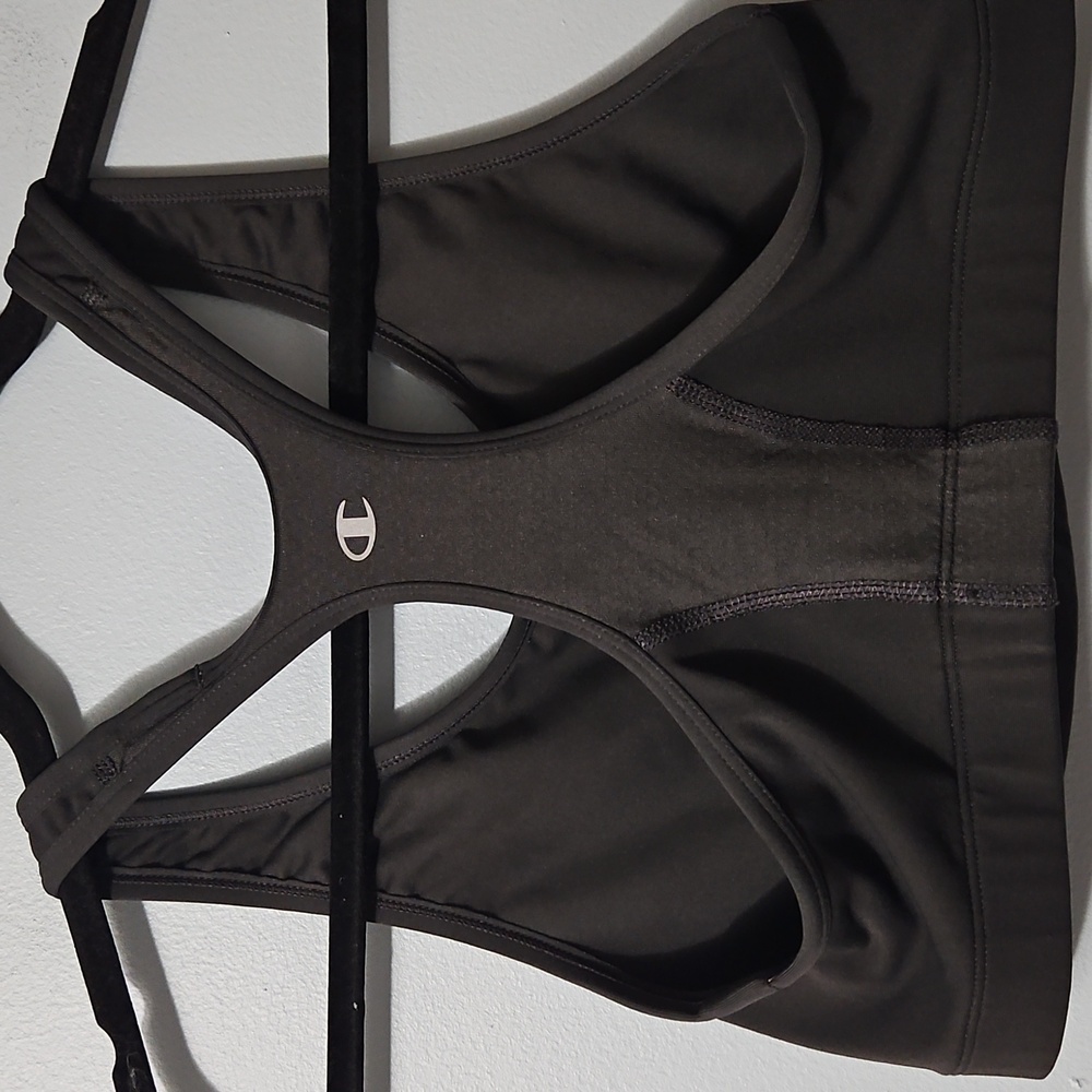 Champion Women's Black Padless Support Sports Bra Size L - Picture 2 of 9